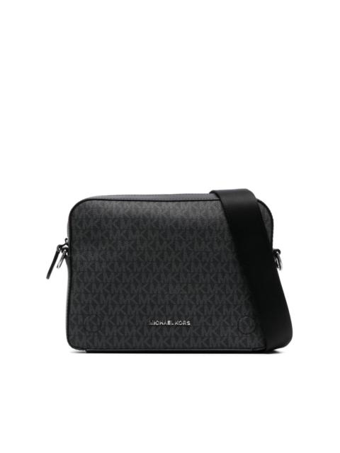MICHAEL KORS Dual monogram leather crossbody