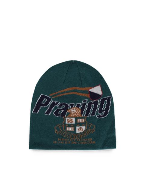 Praying crest beanie hat