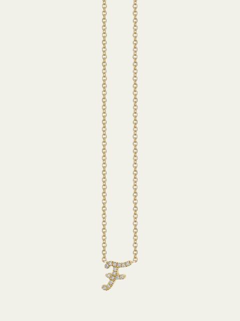 SYDNEY EVAN 14k Diamond Pave Initial Necklace