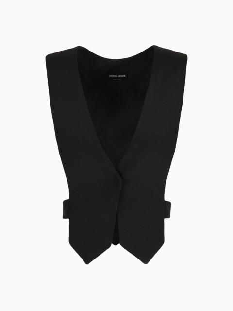GIORGIO ARMANI Marocain silk gilet