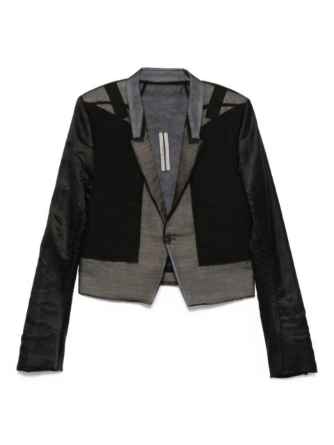 Rick Owens silk panelled jacket