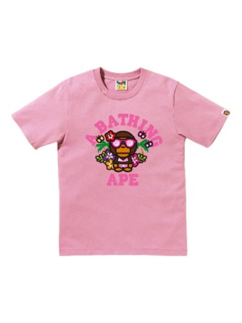 A BATHING APE® (WMNS) A Bathing Ape Lisa College Summer T-Shirt 'Pink' 2M20-210-303-PNK