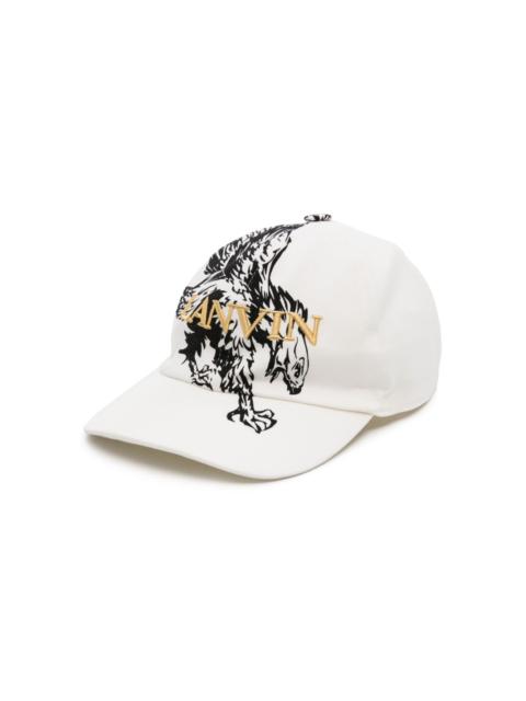 Lanvin eagle-print baseball cap