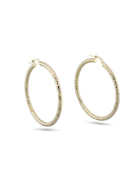 STONE AND STRAND Bold Sparkle Large Hoops