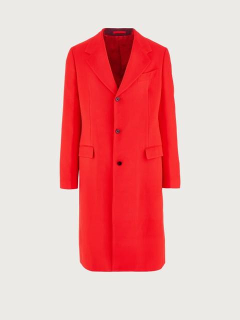 FERRAGAMO SINGLE BREASTED SUNSET PRINT COAT