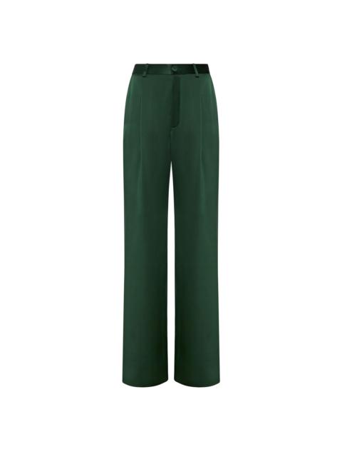 LAPOINTE Satin Relaxed Pleated Pant