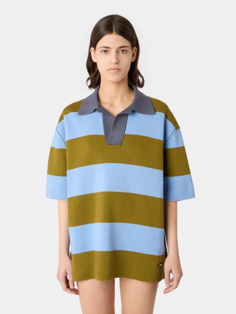 MAGLIAUNITA POLO SHIRT / green & blue stripes