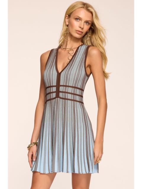 RAMY BROOK Aria Printed Knit Mini Dress | SEPIA COMBO