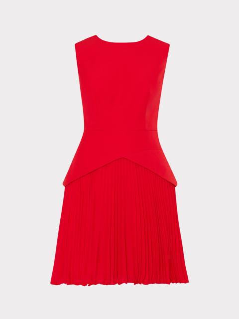 MILLY Haddy Pleated Mini Dress