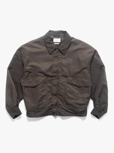 YOKE Nylon Bomber Jacket Charcoal
