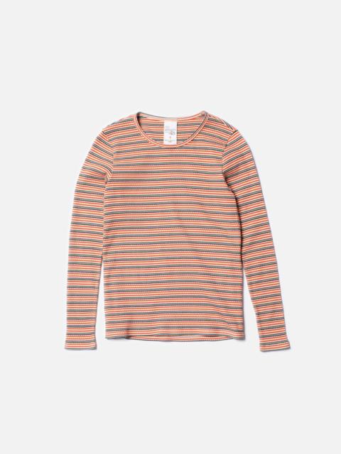 Nudie Jeans Jessy Striped Rib LS T-Shirt Multi