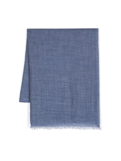 Brunello Cucinelli gradient-effect silk-blend scarf