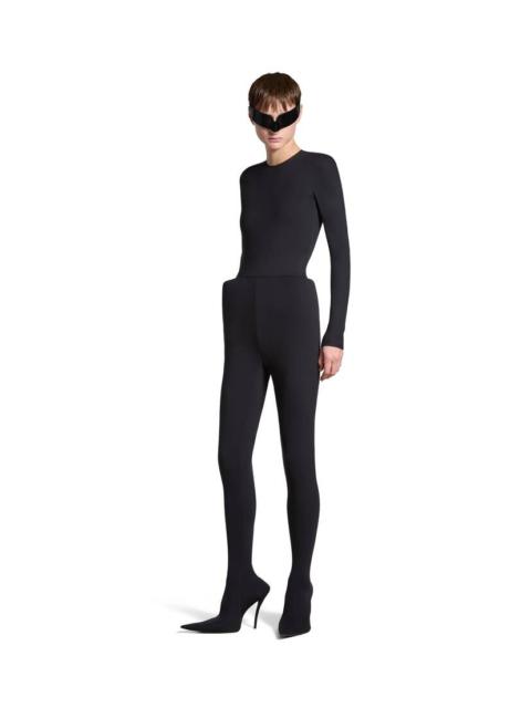 BALENCIAGA Women's Hip Bone Pantabodysuit in Black