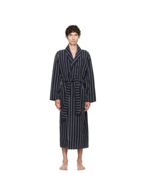 TEKLA Black & White Terry Classic Bathrobe