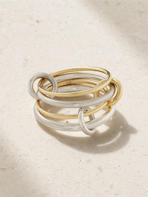 Spinelli Kilcollin Pisces 18-karat gold and sterling silver ring Silver