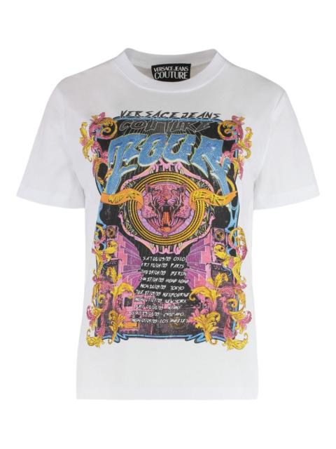 VERSACE JEANS COUTURE graphic-print crew-neck T-shirt