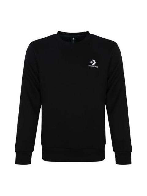 Converse Star Chevron EMB Crew Sweatshirt 'Black' 10008816-A01