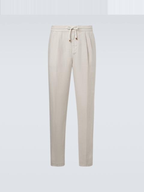 Brunello Cucinelli Linen tapered pants