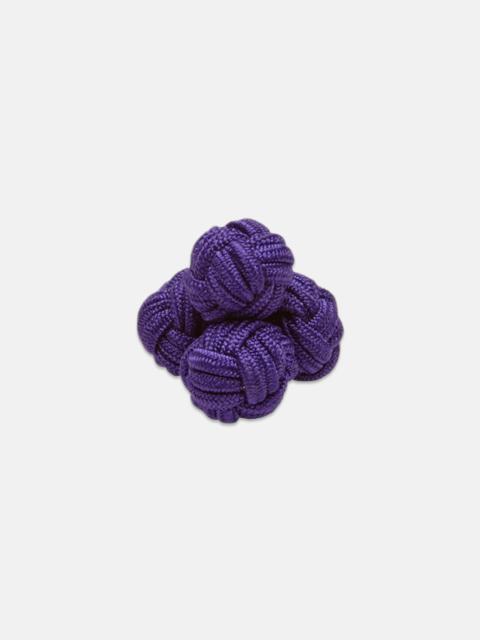 J. PRESS PURPLE MONKEY'S FIST SILK KNOT CUFFLINKS