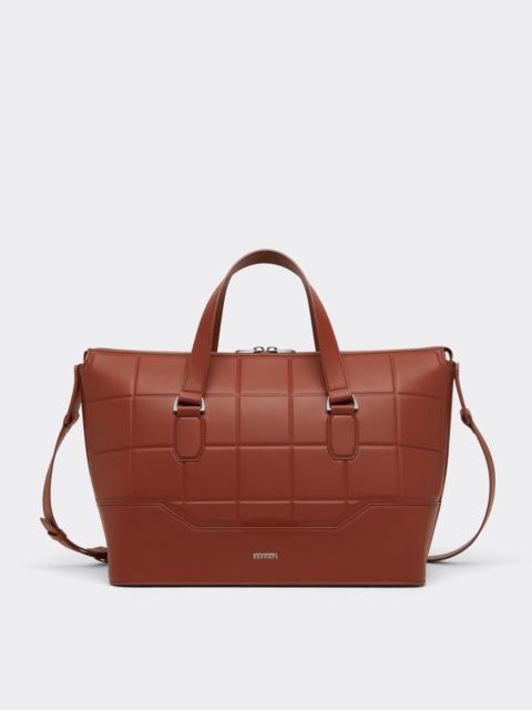 Ferrari Leather duffle bag