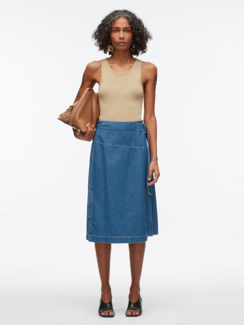 3.1 Phillip Lim Chambray Wrap Skirt