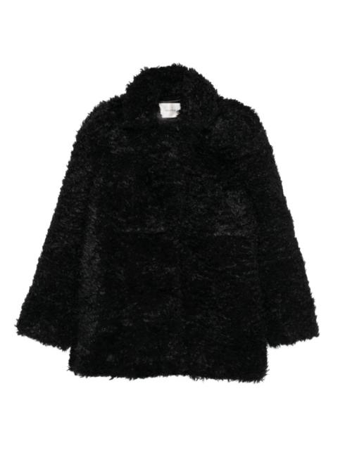 GESTUZ long-sleeve textured coat