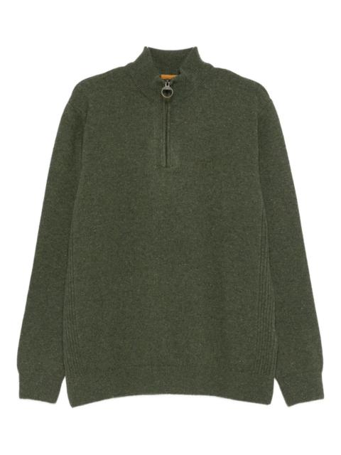 Barbour zip-up sweater