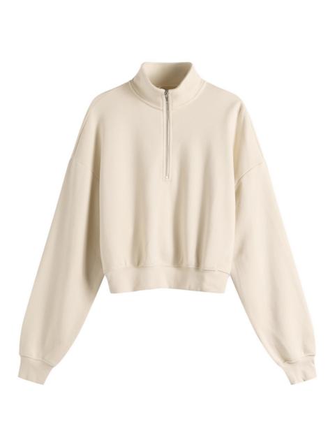 SKIMS Skims Drapey French Terry Half Zip Pullover