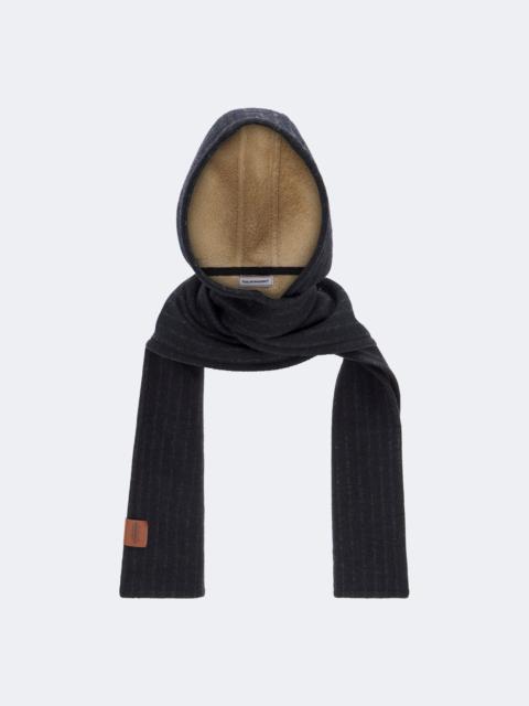 RUSLAN BAGINSKIY Striped wool-blend hood