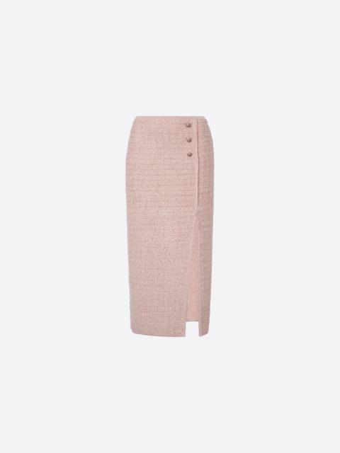 Alessandra Rich SEQUIN KNIT MIDI SKIRT