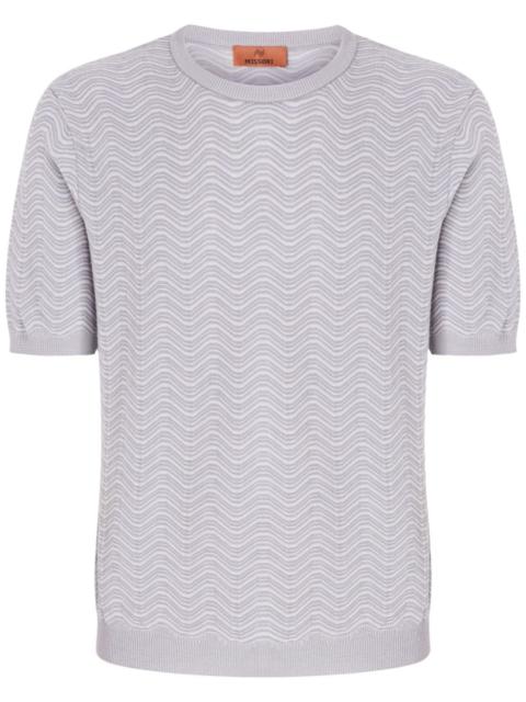 Missoni wave-pattern crew-neck T-shirt