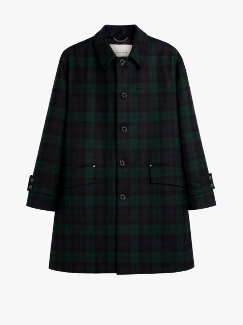 Mackintosh HUMBIE BLACKWATCH WOOL OVERCOAT