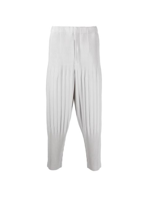 fully-pleated drop-crotch trousers