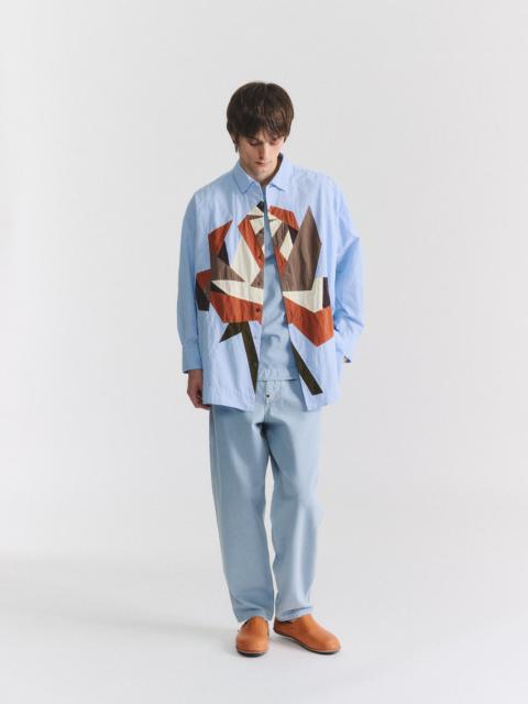 CASEY/CASEY HAMNET PATCHWORK SHIRT - PAPER COT - GLACIER MIXED COLORS