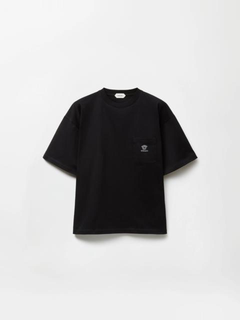 VERSACE Embroidered Cotton-Jersey T-Shirt