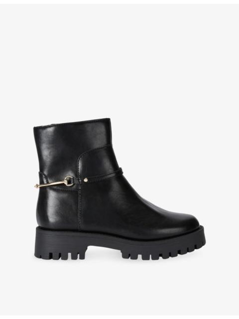 STEVE MADDEN Last Call Leather Ankle Boots