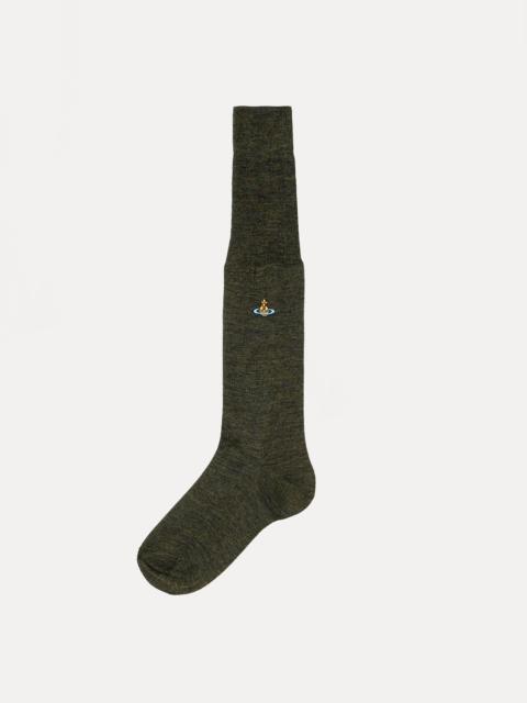 Vivienne Westwood UNI COLOUR PLAIN KNEE HIGH SOCKS