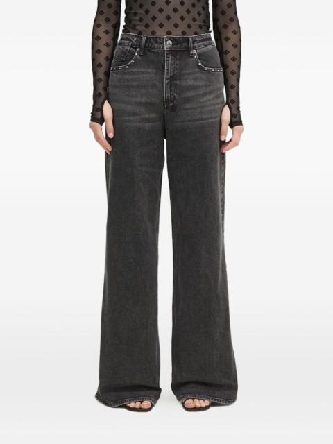 Ksubi Strider Stretch Lovestruck cross detail jeans