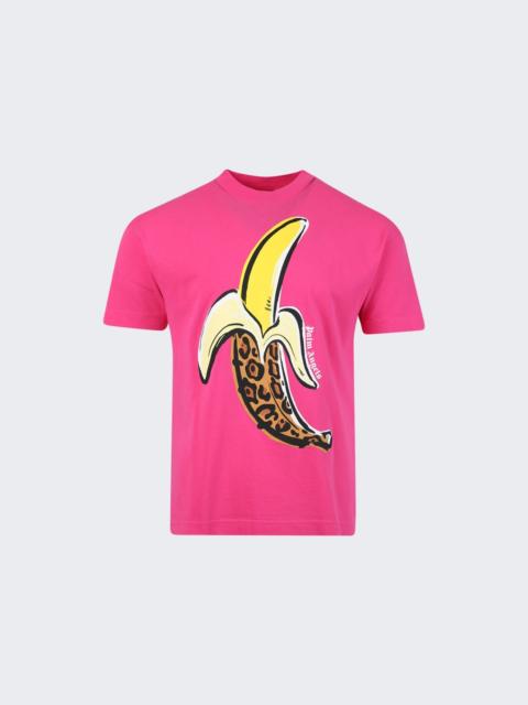Palm Angels Banana Graphic Classic T-Shirt Fuchsia