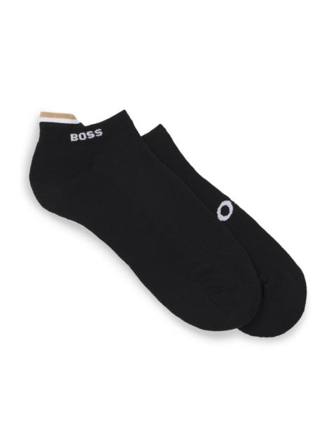 BOSS TWO-PACK OF ANKLE SOCKS WITH LOGO DETAILS
