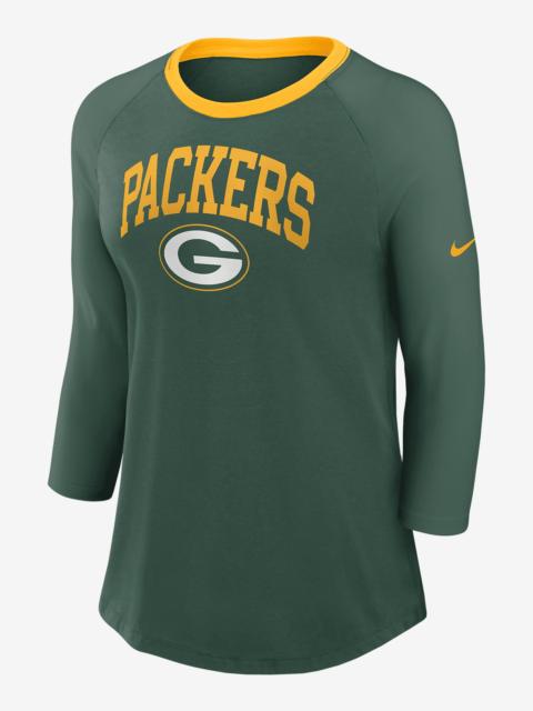 Nike Green Bay Packers Women's Nike NFL 3/4-Sleeve T-Shirt