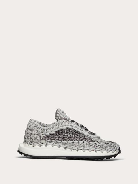 Valentino VALENTINO GARAVANI CROCHET SNEAKER IN FABRIC