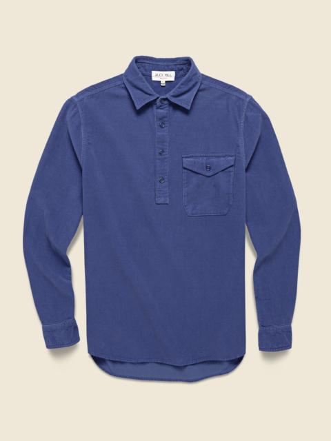 ALEX MILL Popover Cord Shirt - Iris