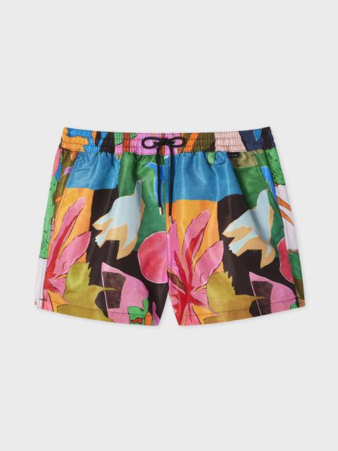 Paul Smith 'River Collage' Print Swim Shorts