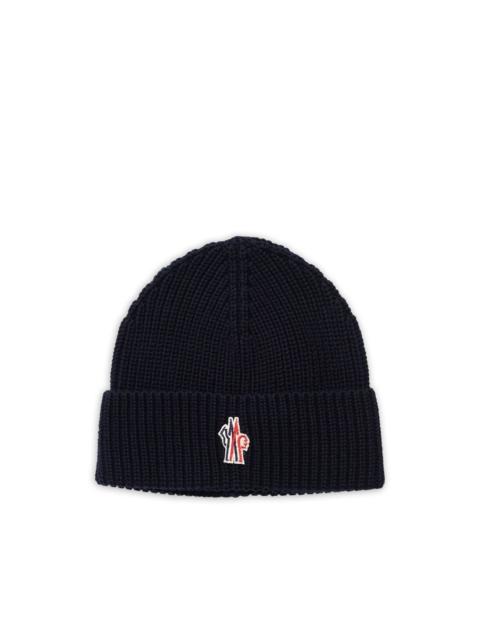 Moncler Grenoble logo-patch beanie hat