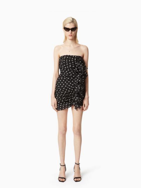 NINA RICCI Polka Dots Bustier Mini Dress