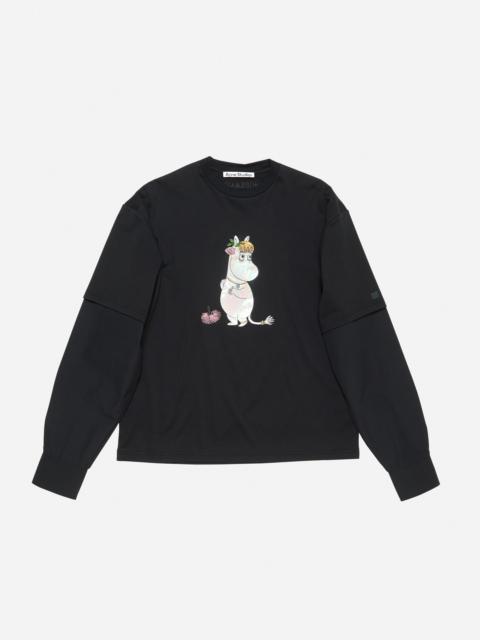 Acne Studios T-shirt Acne Studios x Moomin - All black