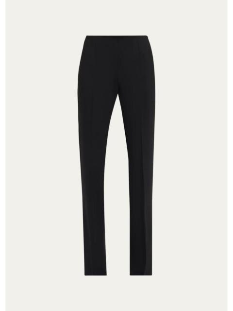 Max Mara Morata Stretch Wool Straight-Leg Pants