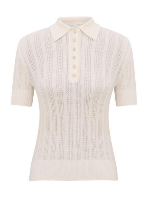 Zimmermann RIBBED KNIT POLO