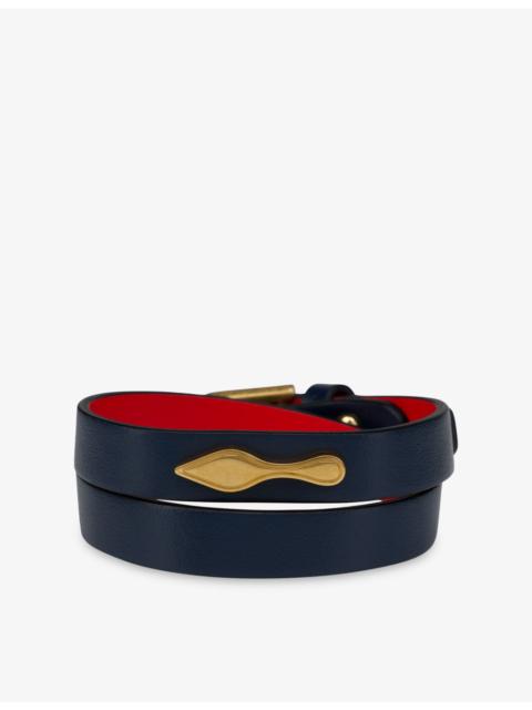 Christian Louboutin Bettina Doubled Leather Bracelet